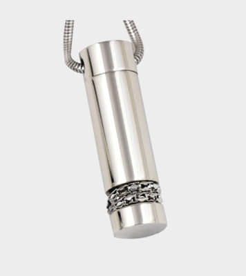 Cylinder Stainless Steel Pendant (Urn)