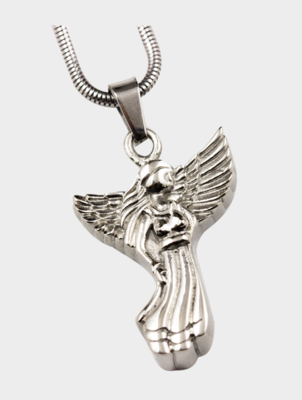 Guardian Angel Stainless Steel Pendant (Urn)
